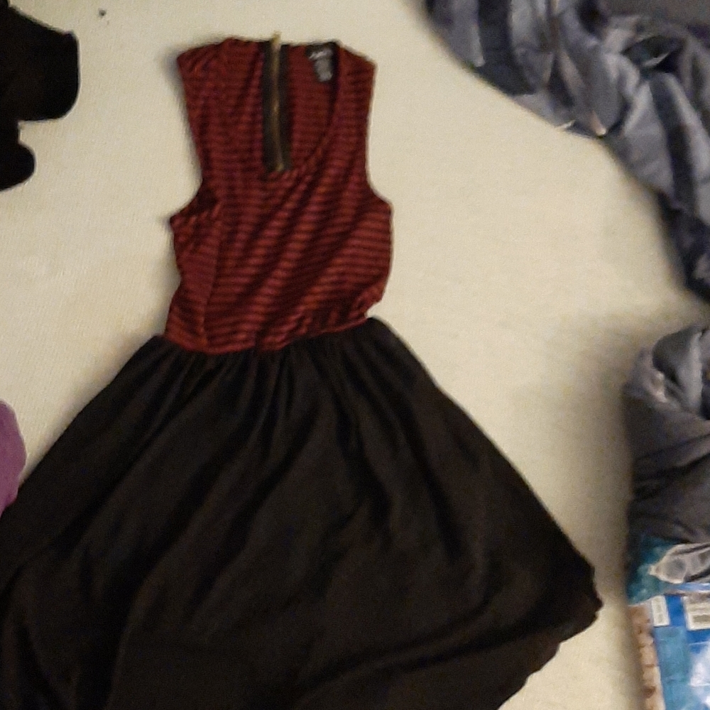 Rule 21 red and black dress